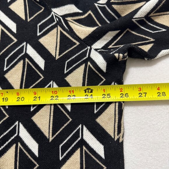 Shaquille O'Neal XLG Men's Pullover Black Tan Geometric Sweater Size 2XL NWT - Picture 8 of 9